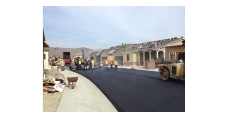 Houses under construction