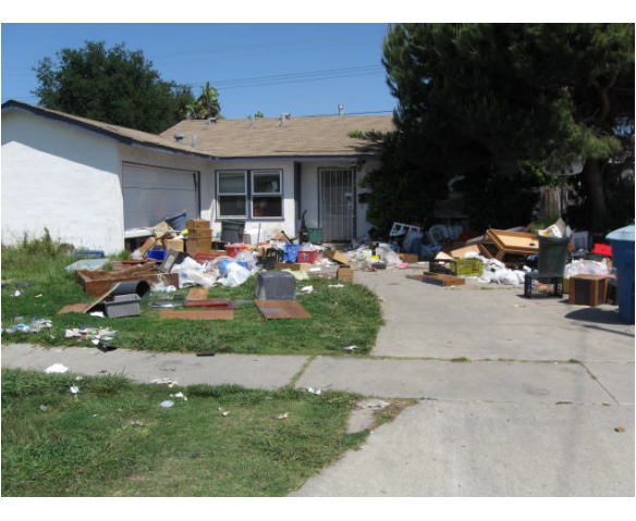 Overgrown Landscaping & Junk/Debris