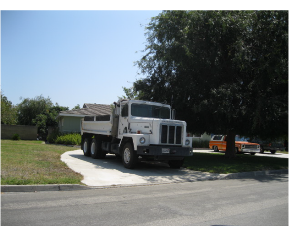 Commercial Vehicle - Residential Zone
