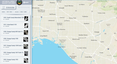Historical Aerial Imagery Explorer